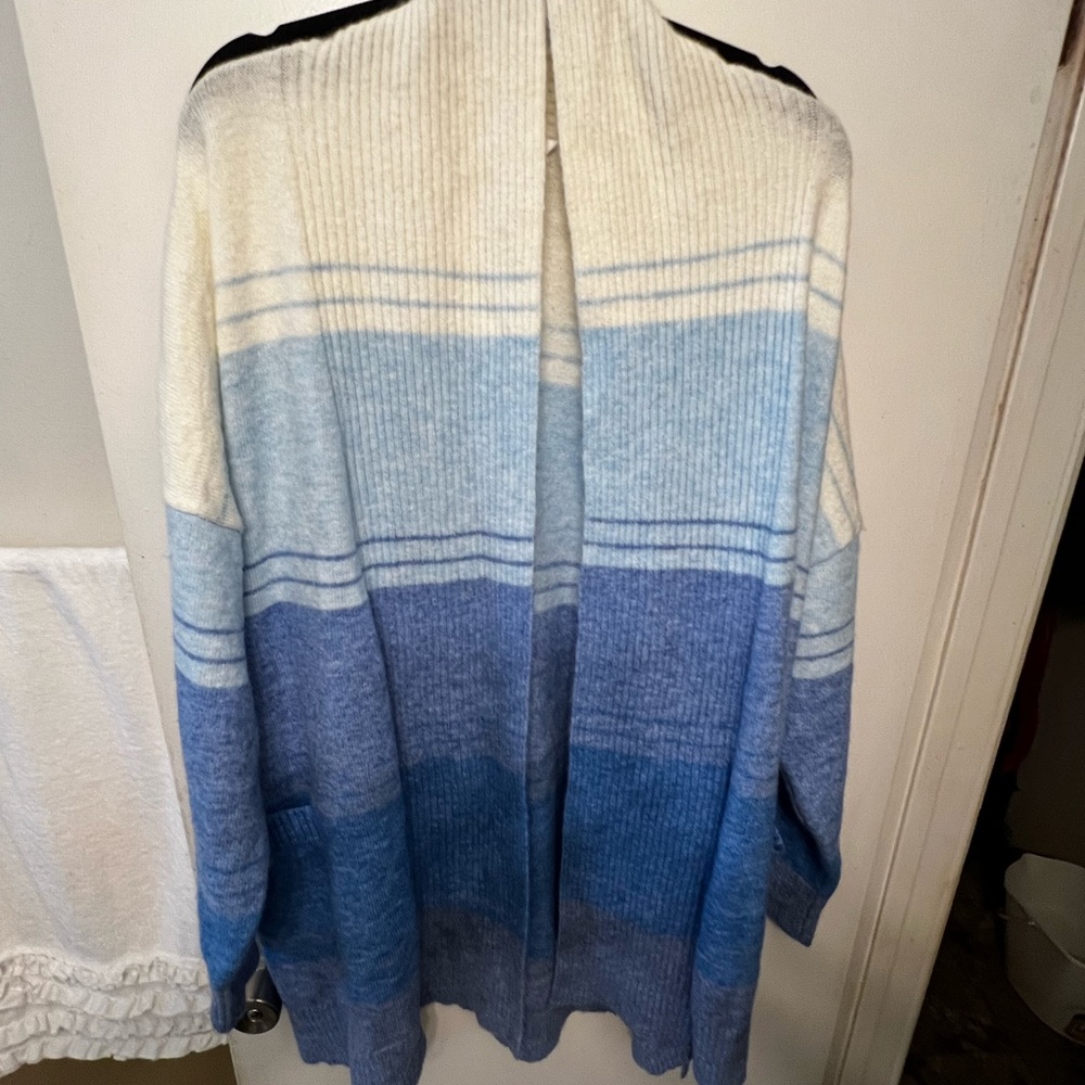 Time and Tru Blue and Cream Knitwear